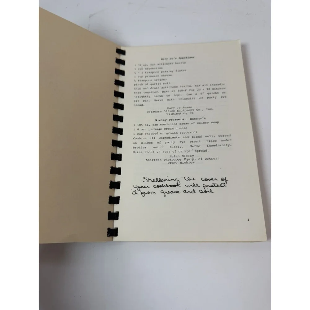 Nomda Recipes For The Future Community Cookbook‎ Business Equip & Systms Vintage